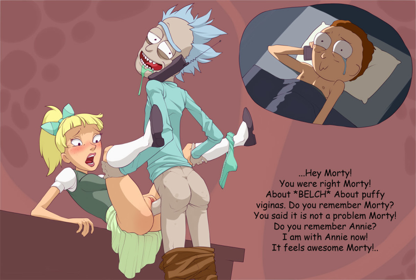 morty rick unity from and Boy to girl transformation anime